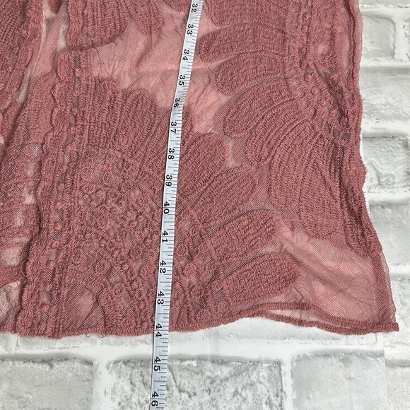 Rebellion Again dusty rose long kimono. Bohemian style. Lightweight. Size medium - Picture 11 of 14